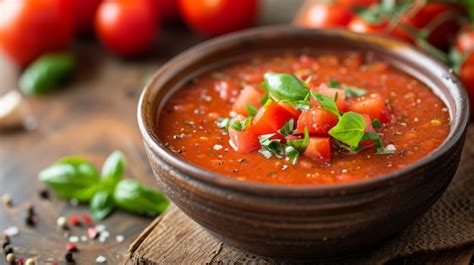  Gazpacho Andaluz! A Refreshing Spanish Cold Soup Bursting with Vibrant Flavors and Fresh Summer Ingredients